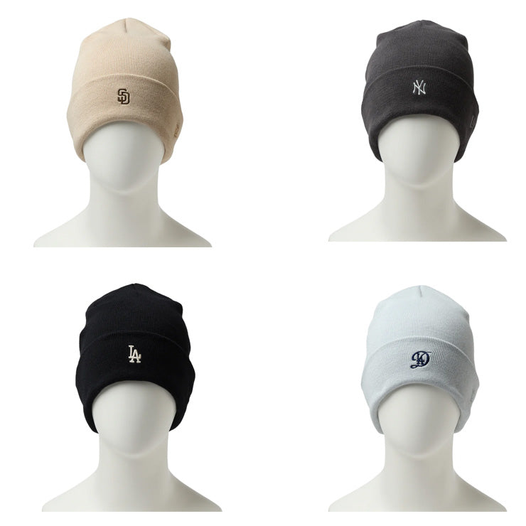 【2026モデル】ニューエラ NEW ERA MLB ニット帽 ドジャース ヤンキース パドレス ベーシック カフニット Cool Max ワッチキャップ ニットキャップ メンズ レディース ユニセックス 14744792 14744793 14744794 14744795 春夏 大人 メジャーリーグ 帽子 ぼうし