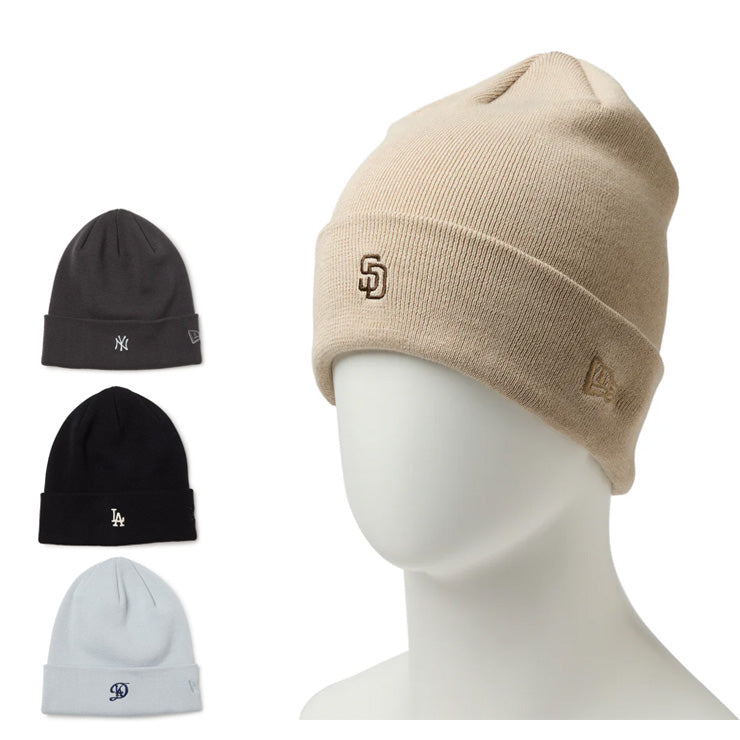 【2026モデル】ニューエラ NEW ERA MLB ニット帽 ドジャース ヤンキース パドレス ベーシック カフニット Cool Max ワッチキャップ ニットキャップ メンズ レディース ユニセックス 14744792 14744793 14744794 14744795 春夏 大人 メジャーリーグ 帽子 ぼうし