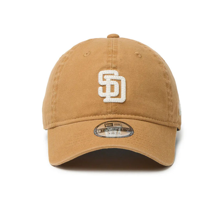 【2026モデル】ニューエラ NEW ERA サンディエゴ・パドレス ジュニア用 キャップ SD キッズ Youth 9TWENTY MLB Cooperstown Washed Duck 14747035 小学生 こども Jr 子供 男の子 女の子 メジャーリーグ 野球帽 帽子 スポーツキャップ ベースボールキャップ