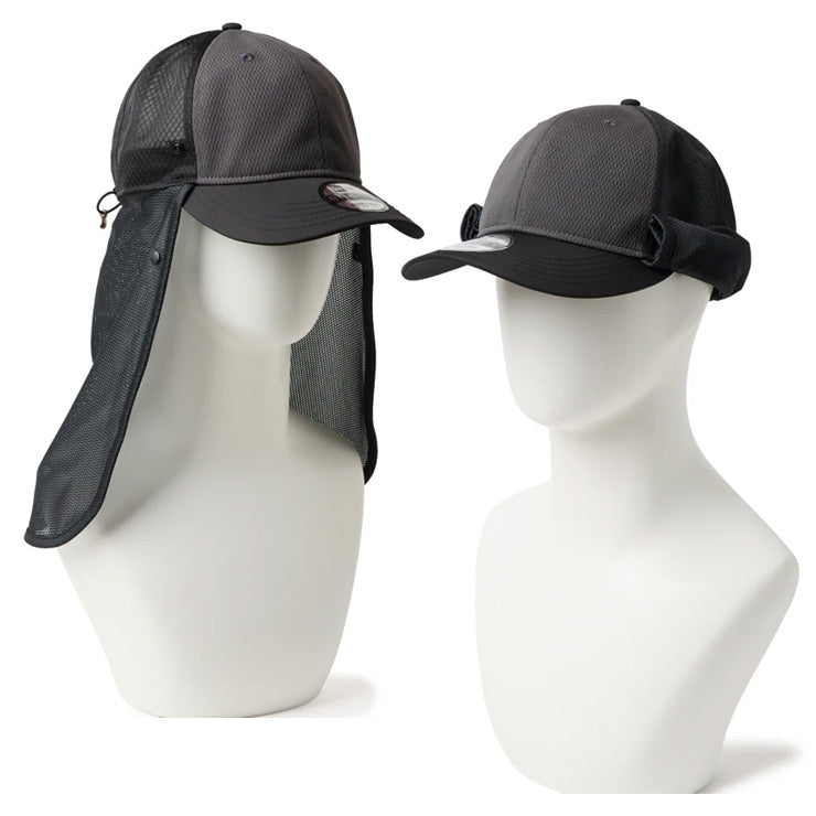 【2026モデル】ニューエラ NEW ERA キャップ サンシェード付き 9THIRTY Tech Multi Mesh 14774411 14774412 日よけ ネックシェード メンズ レディース ユニセックス アウトドア 釣り 登山 キャンプ 日焼け防止 大人 帽子 ぼうし