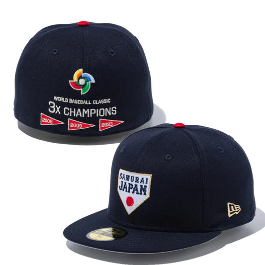 ニューエラ NEW ERA WBC 侍ジャパン キャップ 優勝フラッグマーク 59FIFTY 5950 World Baseball Classic Embroidery 14948246 日本代表 大人 一般 メンズ レディース ユニセックス 野球帽 帽子 スポーツキャップ ベースボールキャップ ぼうし