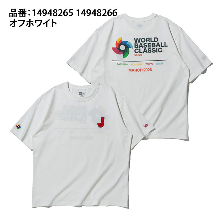 ニューエラ NEW ERA WBC 侍ジャパン WBCロゴ Tシャツ 半袖 ウォッシュドコットン World Baseball Classic 大人 一般 メンズ レディース ユニセックス14948265 14948266 日本代表 グッズ スポーツウェア