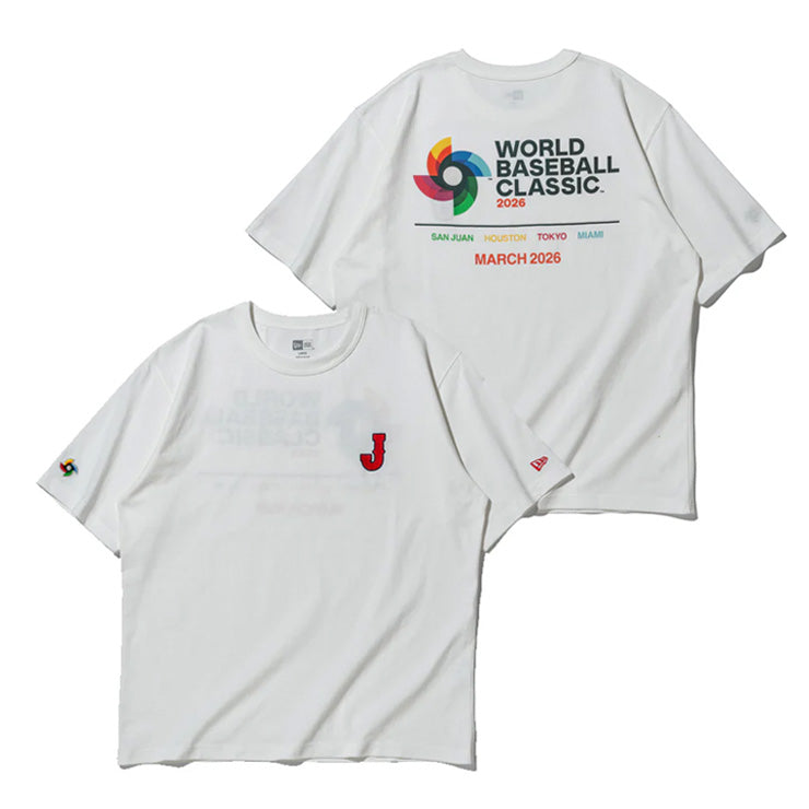ニューエラ NEW ERA WBC 侍ジャパン WBCロゴ Tシャツ 半袖 ウォッシュドコットン World Baseball Classic 大人 一般 メンズ レディース ユニセックス14948265 14948266 日本代表 グッズ スポーツウェア