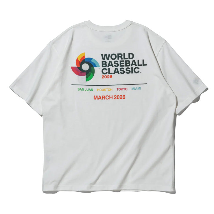 ニューエラ NEW ERA WBC 侍ジャパン WBCロゴ Tシャツ 半袖 ウォッシュドコットン World Baseball Classic 大人 一般 メンズ レディース ユニセックス14948265 14948266 日本代表 グッズ スポーツウェア
