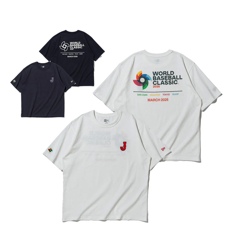 ニューエラ NEW ERA WBC 侍ジャパン WBCロゴ Tシャツ 半袖 ウォッシュドコットン World Baseball Classic 大人 一般 メンズ レディース ユニセックス14948265 14948266 日本代表 グッズ スポーツウェア