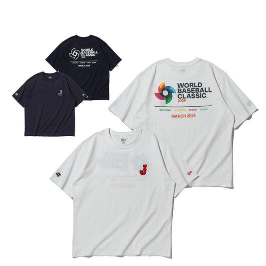ニューエラ NEW ERA WBC 侍ジャパン WBCロゴ Tシャツ 半袖 ウォッシュドコットン World Baseball Classic 大人 一般 メンズ レディース ユニセックス14948265 14948266 日本代表 グッズ スポーツウェア