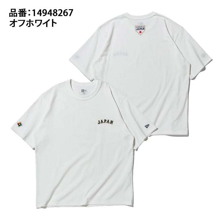 ニューエラ NEW ERA WBC 侍ジャパン JAPANロゴ Tシャツ 半袖 ウォッシュドコットン World Baseball Classic 大人 一般 メンズ レディース ユニセックス 14948267 日本代表 グッズ スポーツウェア