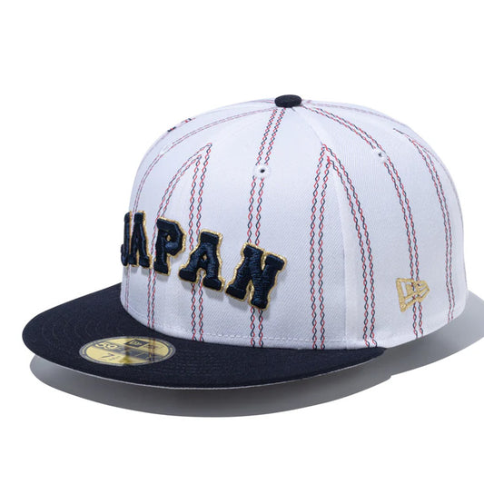 ニューエラ NEW ERA WBC 侍ジャパン キャップ JAPANロゴ MUSO STRIPE 59FIFTY 5950 World Baseball Classic 14958117 日本代表 大人 一般 メンズ レディース ユニセックス 野球帽 帽子 スポーツキャップ ベースボールキャップ ぼうし