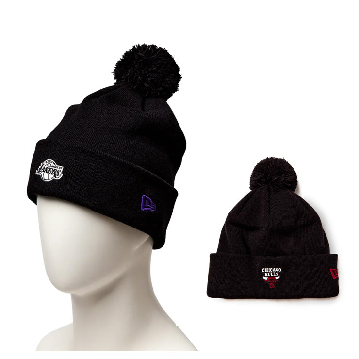 【2026モデル】ニューエラ NEW ERA NBA ポンポンニット帽 レイカーズ ブルズ ワッチキャップ ニットキャップ ビーニー メンズ レディース ユニセックス 15119624 15119625 秋冬 大人 バスケット 帽子 ぼうし
