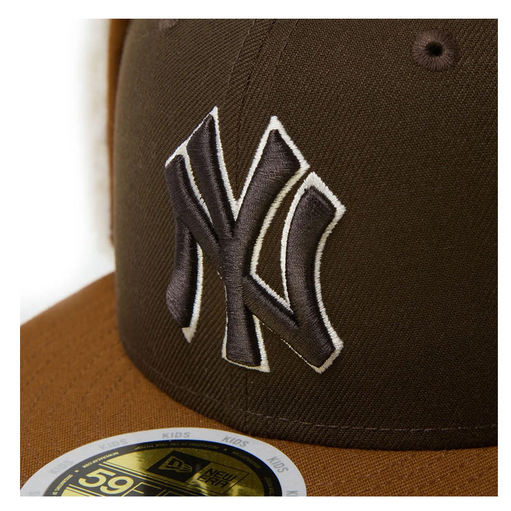 【2026モデル】ニューエラ NEW ERA ニューヨーク・ヤンキース ジュニア用 ドッグイヤー キャップ 耳当て付き Kid’s 59FIFTY Dog Ear 15125047 冬用 防寒 小学生 こども Jr キッズ 子供 男の子 女の子 MLB メジャーリーグ 野球帽 帽子 スポーツキャップ ぼうし