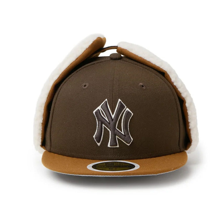 【2026モデル】ニューエラ NEW ERA ニューヨーク・ヤンキース ジュニア用 ドッグイヤー キャップ 耳当て付き Kid’s 59FIFTY Dog Ear 15125047 冬用 防寒 小学生 こども Jr キッズ 子供 男の子 女の子 MLB メジャーリーグ 野球帽 帽子 スポーツキャップ ぼうし