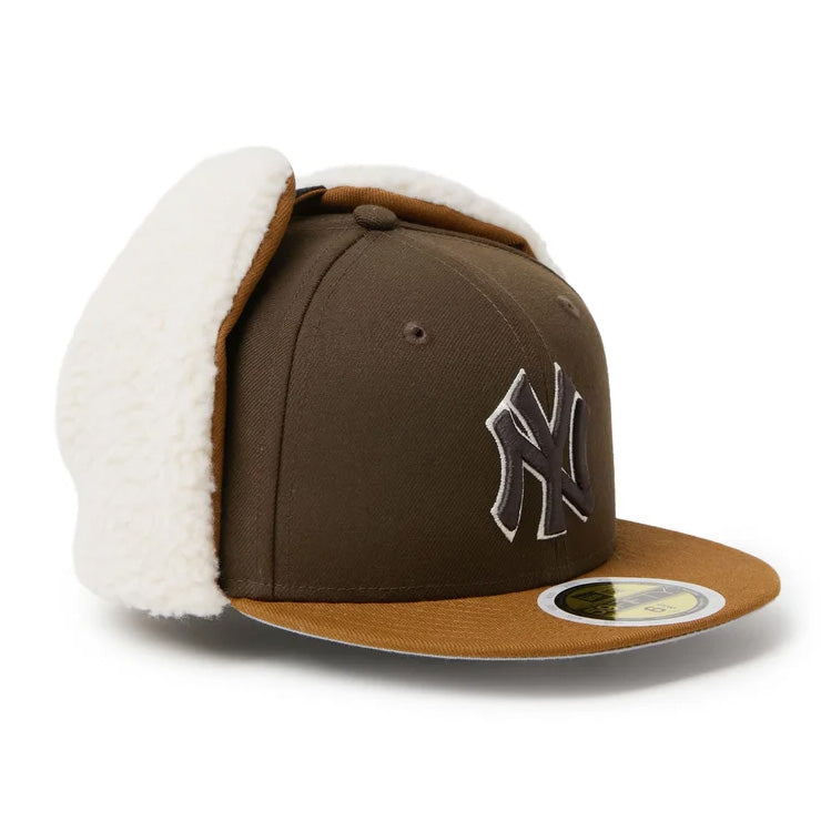 【2026モデル】ニューエラ NEW ERA ニューヨーク・ヤンキース ジュニア用 ドッグイヤー キャップ 耳当て付き Kid’s 59FIFTY Dog Ear 15125047 冬用 防寒 小学生 こども Jr キッズ 子供 男の子 女の子 MLB メジャーリーグ 野球帽 帽子 スポーツキャップ ぼうし