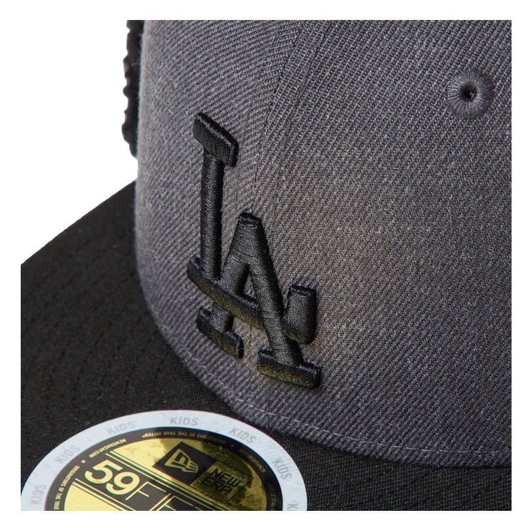 【2026モデル】ニューエラ NEW ERA ロサンゼルス・ドジャース ジュニア用 ドッグイヤー キャップ 耳当て付き Kid’s 59FIFTY Dog Ear 15125048 冬用 防寒 小学生 こども Jr キッズ 子供 男の子 女の子 MLB メジャーリーグ 野球帽 帽子 スポーツキャップ ぼうし