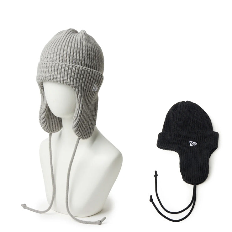 【2026モデル】ニューエラ NEW ERA ジュニア用 キッズ  ニット トラッパー キャップ 耳当て ニット帽 ニットキャップ 冬用 冬物 15125216 15125218 子ども こども 小学生 フライトキャップ スキー スノーボード アウトドア お出かけ 通学 かわいい 帽子 ぼうし
