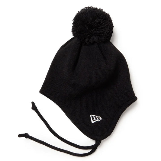 【2026モデル】ニューエラ NEW ERA ジュニア用 キッズ ポンポンニット トラッパー キャップ 耳当て ニット帽 ニットキャップ 冬用 冬物 15125220 子ども こども 小学生 フライトキャップ スキー スノーボード アウトドア お出かけ 通学 かわいい 帽子 ぼうし