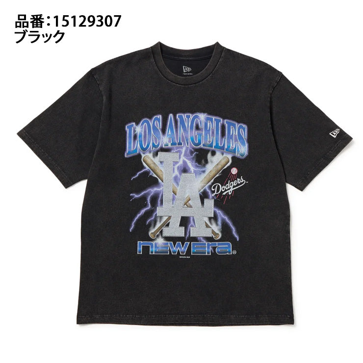 【2026モデル】ニューエラ NEW ERA ロサンゼルス・ドジャース 半袖 ウォッシュドコットン Tシャツ Lightning 大人 一般 メンズ レディース ユニセックス 15129307 スポーツウェア カジュアル 半袖シャツ