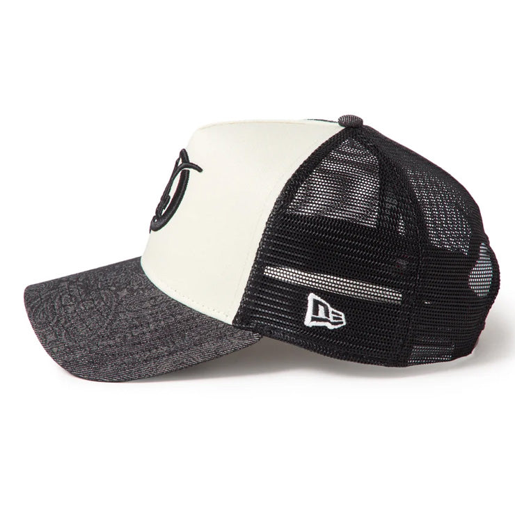 【2026モデル】ニューエラ NEW ERA ロサンゼルス・ドジャース キャップ シティーコネクトロゴ 9FORTY A-Frame トラッカー Laser Burn Out Denim 15137100 大人 メンズ レディース ユニセックス メジャーリーグ 野球帽 帽子 スポーツキャップ ベースボールキャップ ぼうし