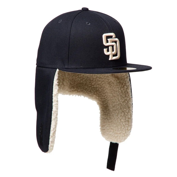 【2026モデル】ニューエラ NEW ERA サンディエゴ・パドレス ドッグイヤー キャップ 耳当て付き SD 59FIFTY 5950 Dog Ear メンズ レディース ユニセックス 大人 一般 15137327 冬用 防寒 MLB メジャーリーグ 野球帽 帽子 スポーツキャップ ベースボールキャップ ぼうし