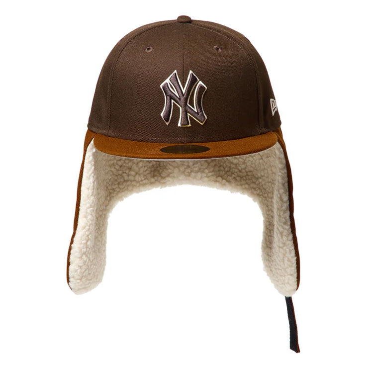 【2026モデル】ニューエラ NEW ERA ニューヨーク・ヤンキース ドッグイヤー キャップ 耳当て付き NY 59FIFTY 5950 Dog Ear メンズ レディース ユニセックス 大人 一般 15137328 冬用 防寒 MLB メジャーリーグ 野球帽 帽子 スポーツキャップ ベースボールキャップ ぼうし
