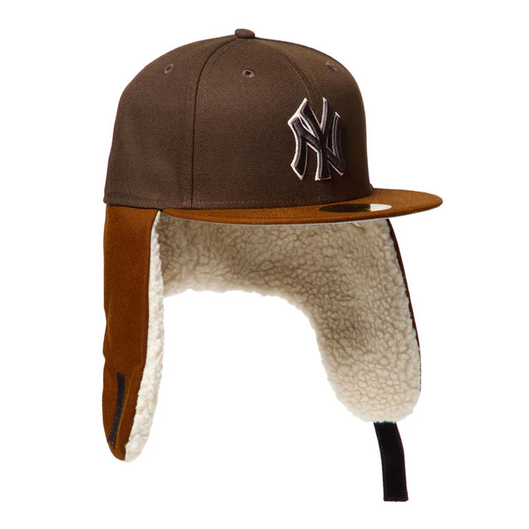 【2026モデル】ニューエラ NEW ERA ニューヨーク・ヤンキース ドッグイヤー キャップ 耳当て付き NY 59FIFTY 5950 Dog Ear メンズ レディース ユニセックス 大人 一般 15137328 冬用 防寒 MLB メジャーリーグ 野球帽 帽子 スポーツキャップ ベースボールキャップ ぼうし