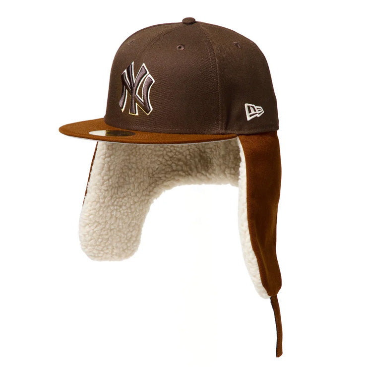 【2026モデル】ニューエラ NEW ERA ニューヨーク・ヤンキース ドッグイヤー キャップ 耳当て付き NY 59FIFTY 5950 Dog Ear メンズ レディース ユニセックス 大人 一般 15137328 冬用 防寒 MLB メジャーリーグ 野球帽 帽子 スポーツキャップ ベースボールキャップ ぼうし