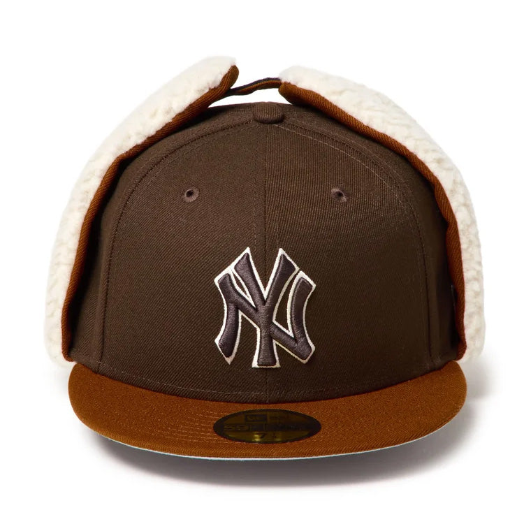 【2026モデル】ニューエラ NEW ERA ニューヨーク・ヤンキース ドッグイヤー キャップ 耳当て付き NY 59FIFTY 5950 Dog Ear メンズ レディース ユニセックス 大人 一般 15137328 冬用 防寒 MLB メジャーリーグ 野球帽 帽子 スポーツキャップ ベースボールキャップ ぼうし