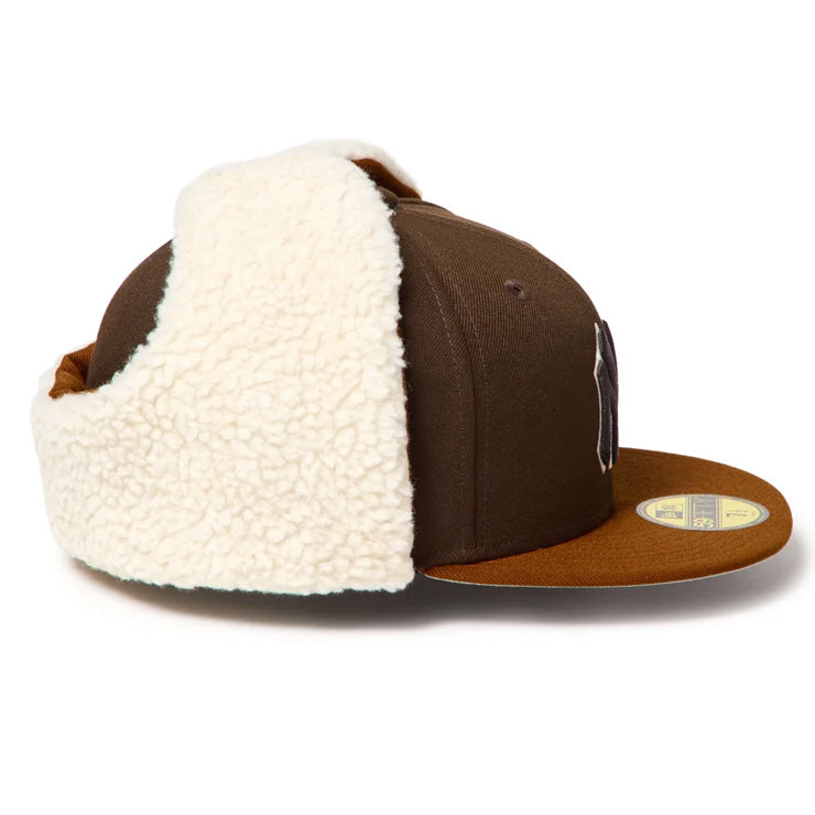 【2026モデル】ニューエラ NEW ERA ニューヨーク・ヤンキース ドッグイヤー キャップ 耳当て付き NY 59FIFTY 5950 Dog Ear メンズ レディース ユニセックス 大人 一般 15137328 冬用 防寒 MLB メジャーリーグ 野球帽 帽子 スポーツキャップ ベースボールキャップ ぼうし