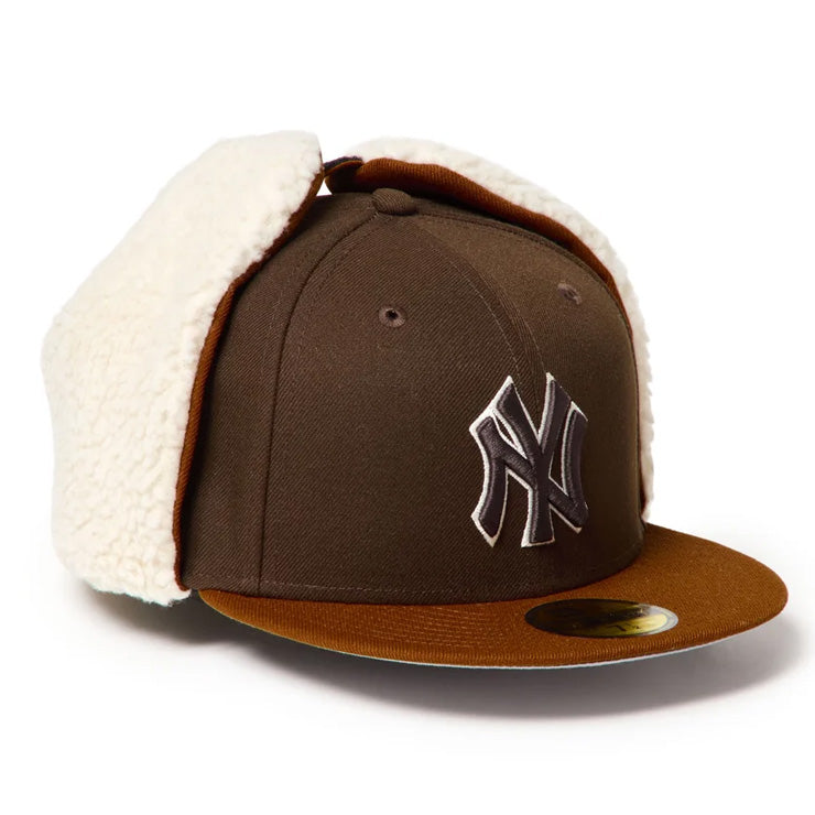 【2026モデル】ニューエラ NEW ERA ニューヨーク・ヤンキース ドッグイヤー キャップ 耳当て付き NY 59FIFTY 5950 Dog Ear メンズ レディース ユニセックス 大人 一般 15137328 冬用 防寒 MLB メジャーリーグ 野球帽 帽子 スポーツキャップ ベースボールキャップ ぼうし
