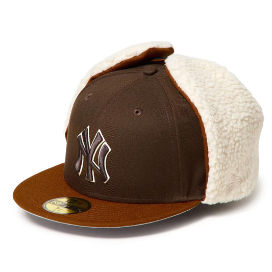 【2026モデル】ニューエラ NEW ERA ニューヨーク・ヤンキース ドッグイヤー キャップ 耳当て付き NY 59FIFTY 5950 Dog Ear メンズ レディース ユニセックス 大人 一般 15137328 冬用 防寒 MLB メジャーリーグ 野球帽 帽子 スポーツキャップ ベースボールキャップ ぼうし