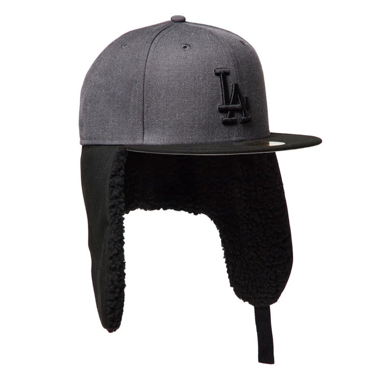 【2026モデル】ニューエラ NEW ERA ロサンゼルス・ドジャース ドッグイヤー キャップ 耳当て付き LA 59FIFTY 5950 Dog Ear メンズ レディース ユニセックス 大人 一般 15137329 冬用 防寒 MLB メジャーリーグ 野球帽 帽子 スポーツキャップ ベースボールキャップ ぼうし