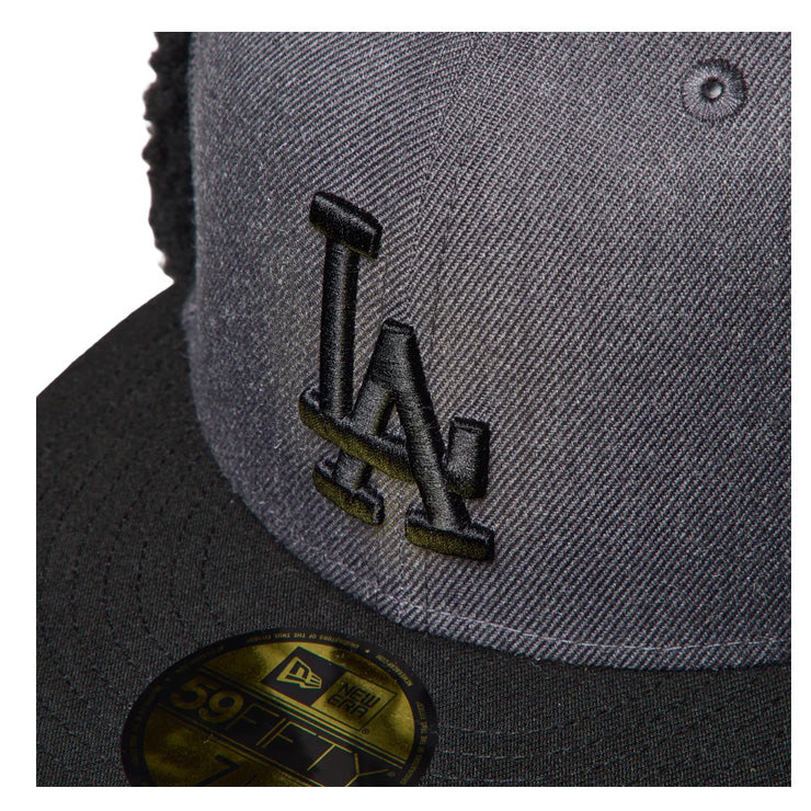 【2026モデル】ニューエラ NEW ERA ロサンゼルス・ドジャース ドッグイヤー キャップ 耳当て付き LA 59FIFTY 5950 Dog Ear メンズ レディース ユニセックス 大人 一般 15137329 冬用 防寒 MLB メジャーリーグ 野球帽 帽子 スポーツキャップ ベースボールキャップ ぼうし