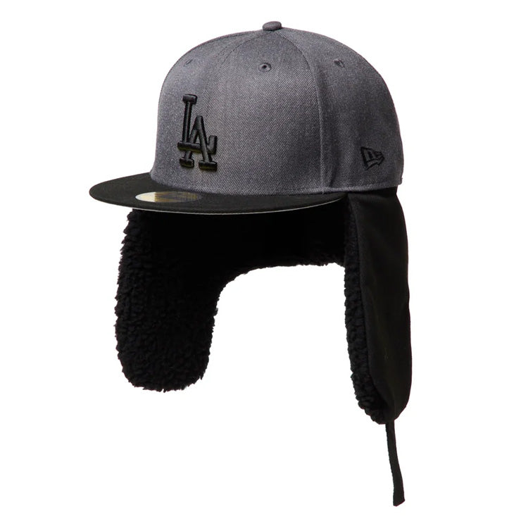 【2026モデル】ニューエラ NEW ERA ロサンゼルス・ドジャース ドッグイヤー キャップ 耳当て付き LA 59FIFTY 5950 Dog Ear メンズ レディース ユニセックス 大人 一般 15137329 冬用 防寒 MLB メジャーリーグ 野球帽 帽子 スポーツキャップ ベースボールキャップ ぼうし
