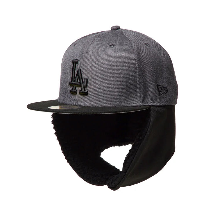 【2026モデル】ニューエラ NEW ERA ロサンゼルス・ドジャース ドッグイヤー キャップ 耳当て付き LA 59FIFTY 5950 Dog Ear メンズ レディース ユニセックス 大人 一般 15137329 冬用 防寒 MLB メジャーリーグ 野球帽 帽子 スポーツキャップ ベースボールキャップ ぼうし
