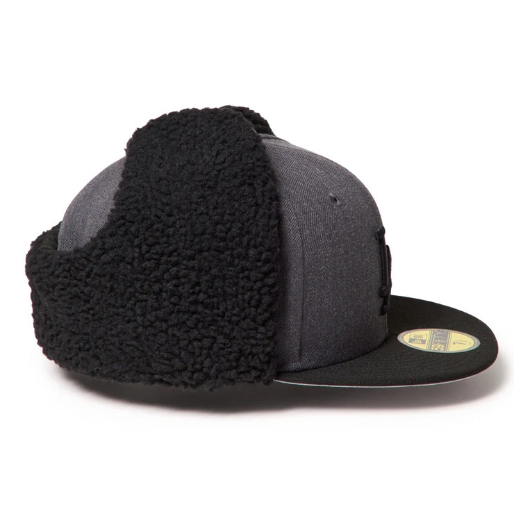 【2026モデル】ニューエラ NEW ERA ロサンゼルス・ドジャース ドッグイヤー キャップ 耳当て付き LA 59FIFTY 5950 Dog Ear メンズ レディース ユニセックス 大人 一般 15137329 冬用 防寒 MLB メジャーリーグ 野球帽 帽子 スポーツキャップ ベースボールキャップ ぼうし