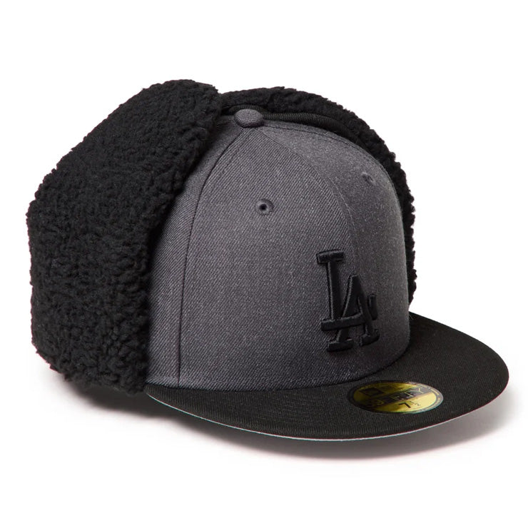 【2026モデル】ニューエラ NEW ERA ロサンゼルス・ドジャース ドッグイヤー キャップ 耳当て付き LA 59FIFTY 5950 Dog Ear メンズ レディース ユニセックス 大人 一般 15137329 冬用 防寒 MLB メジャーリーグ 野球帽 帽子 スポーツキャップ ベースボールキャップ ぼうし