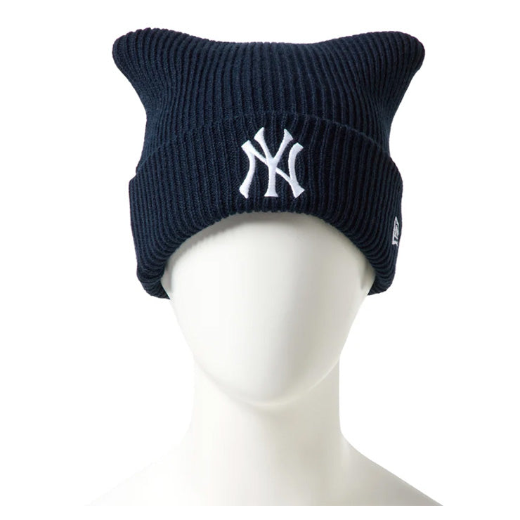 【2026モデル】ニューエラ NEW ERA MLB スクウェアニットキャップ 猫耳 ニット帽 ドジャース ヤンキース メンズ レディース ユニセックス  Powered by GORO(MIN-NANO) 15176536 15176537 秋冬 大人 メジャーリーグ 帽子 ぼうし