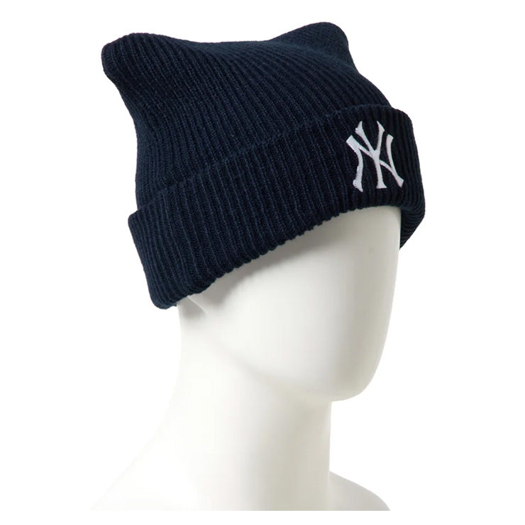 【2026モデル】ニューエラ NEW ERA MLB スクウェアニットキャップ 猫耳 ニット帽 ドジャース ヤンキース メンズ レディース ユニセックス  Powered by GORO(MIN-NANO) 15176536 15176537 秋冬 大人 メジャーリーグ 帽子 ぼうし