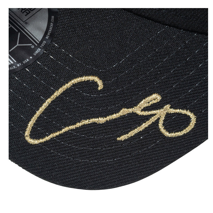NEW ERA キャップ　ブラック×ゴールド　大谷サイン刺繍 2026モデル】ニューエラ NEW ERA 大谷翔平 サイン刺繍入り