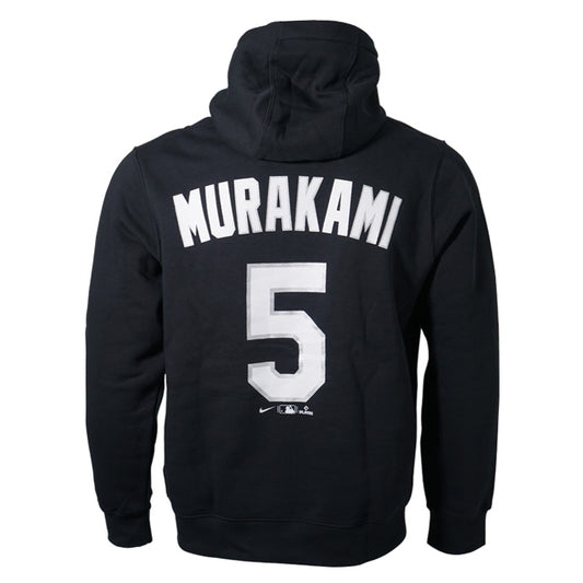 ナイキ 村上宗隆 シカゴ・ホワイトソックス ネーム＆ナンバー プルオーバー フーディー クラブ フリース NKDK-00A-RX9-P3C メンズ パーカー スポーツウェア 村上選手 村上 グッズ メジャーリーグ