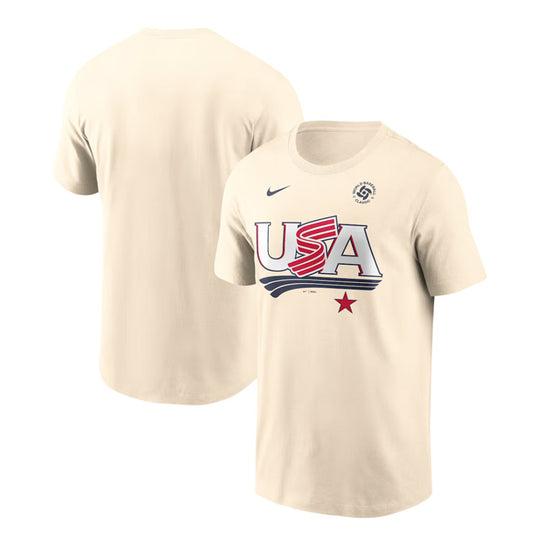 ナイキ 2026 WBC Tシャツ アメリカ代表 半袖 大人 メンズ ユニセックス N199-15A-WBU-LUE 米国代表 2026 World Baseball Classic グッズ ウエア ウェア 記念グッズ 記念アイテム nike