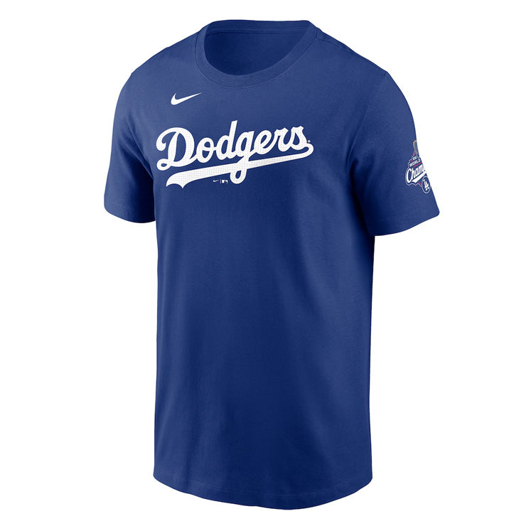 ナイキ ドジャース 山本由伸 2025 ワールドシリーズ優勝 Tシャツ ネーム＆ナンバー 半袖 大人 メンズ ユニセックス 山本 ウエア ウェア 記念グッズ 記念アイテム nike