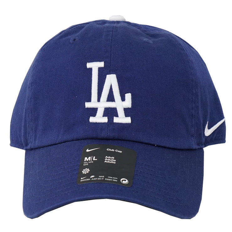 【並行輸入品】ナイキ ロサンゼルス・ドジャース キャップ サイズ調節可能 CLUB CAP ブルー メンズ レディース ユニセックス MLB  メジャーリーグ 野球帽 帽子 スポーツキャップ ベースボールキャップ ぼうし nike あす楽