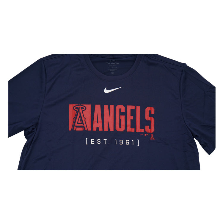 ナイキ ロサンゼルス・エンゼルス 半袖 Tシャツ ノックアウト レジェンド Los Angeles Angels Nike Navy Knockout Legend T-Shirt メンズ NKGK-44B-ANG-31H カジュアル 普段着 スポカジ スポーツウェア トレーニングウェア MLB メジャーリーグ グッズ 公式アイテム nike