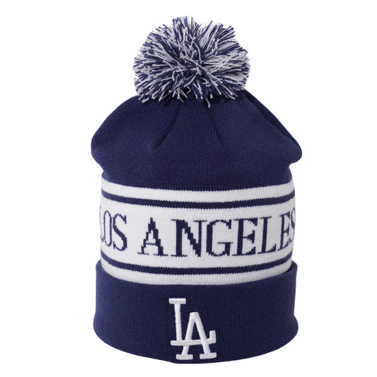 【2026モデル】ナイキ ロサンゼルス・ドジャース ポンポン付き ニット帽 ビーニー ニットキャップ カフニット NIKE PEAK STANDARD CUFF POM BEANIE メンズ レディース ユニセックス NB16-4EU-LD-JH5 大人 メジャーリーグ 帽子 ぼうし