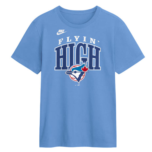 【2026モデル】ナイキ トロント・ブルージェイズ 半袖 Tシャツ Toronto Blue Jays Flyin’ High Local T-Shirt メンズ N199-4EY-TBJ-CDA カジュアル 普段着 スポカジ スポーツウェア MLB メジャーリーグ 公式アイテム nike