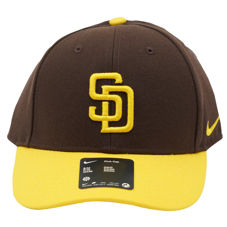 【2026モデル】ナイキ サンディエゴ・パドレス キャップ SD Dri-Fit Club Structured Cap NB11-917Z-PYP-3YB メンズ レディース ユニセックス メジャーリーグ 野球帽 帽子 スポーツキャップ ベースボールキャップ ぼうし nike