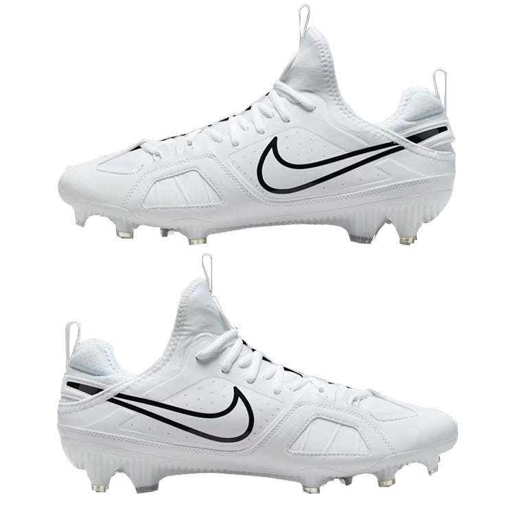 ナイキ ラクロス スパイク シューズ ハラチ9 バーシティ ラックス クリーツ Huarache 9 Varsity LAX 27.0～28.0 ホワイト×ブラック FD0090-101 ラクロスシューズ 大人 一般 nike