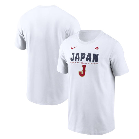 ナイキ 2026 WBC 日本代表 ボールド コットン Tシャツ 半袖 ホワイト 大人 メンズ ユニセックス N199-10A-WBJ-EBT 侍ジャパン 2026 World Baseball Classic グッズ ウエア ウェア 記念グッズ 記念アイテム nike