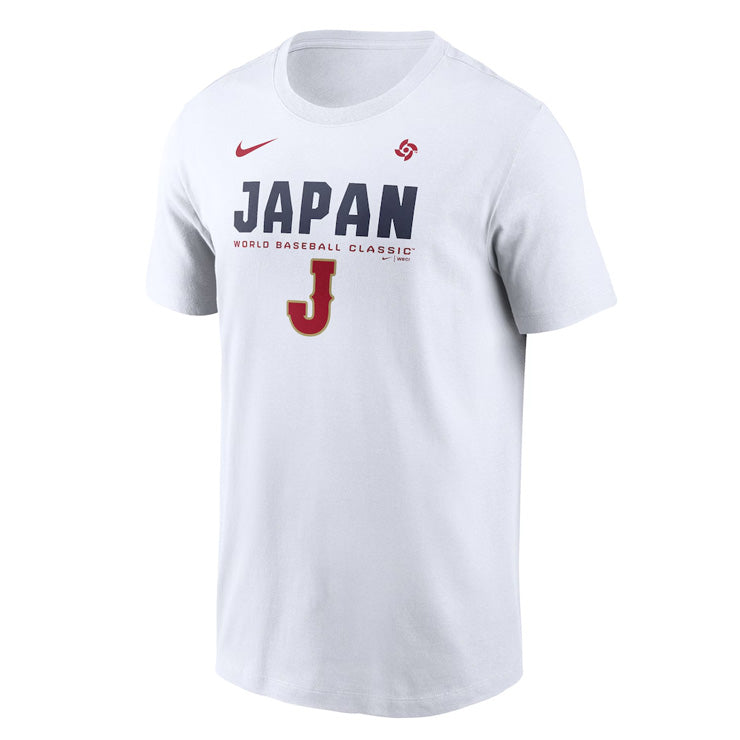 ナイキ 2026 WBC 日本代表 ボールド コットン Tシャツ 半袖 ホワイト 大人 メンズ ユニセックス N199-10A-WBJ-EBT 侍ジャパン 2026 World Baseball Classic グッズ ウエア ウェア 記念グッズ 記念アイテム nike