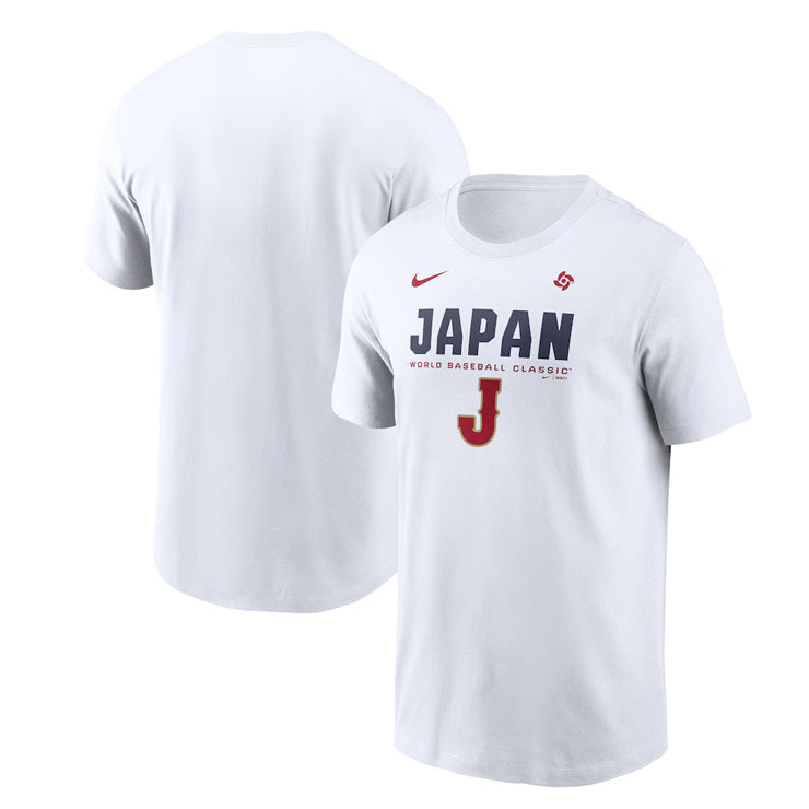 ナイキ 2026 WBC 日本代表 ボールド コットン Tシャツ 半袖 ホワイト 大人 メンズ ユニセックス N199-10A-WBJ-EBT 侍ジャパン 2026 World Baseball Classic グッズ ウエア ウェア 記念グッズ 記念アイテム nike